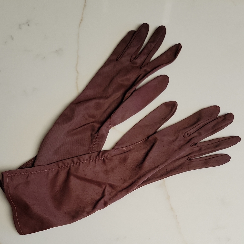 Vintage Hand Dyed Ladies Gloves